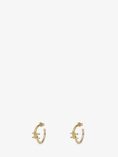 Celine Asymmetric Hoops In Gold