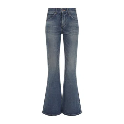 Celine Woman Jeans Blue Size 30 Cotton In Black