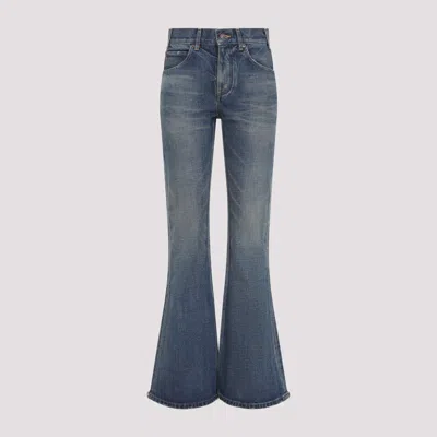 Celine Woman Jeans Blue Size 30 Cotton In Black