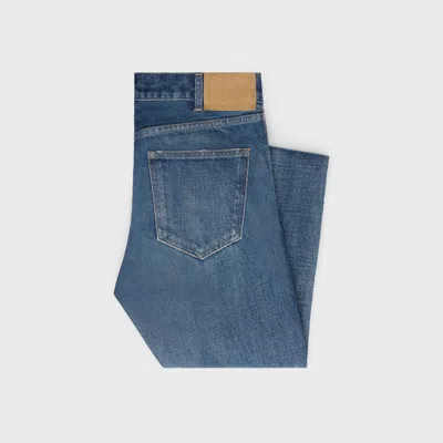 Celine Woman Jeans Blue Size 30 Cotton In Black