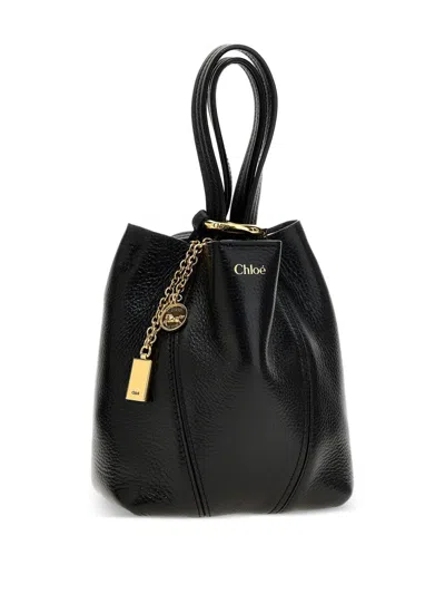 Chloé Small Spin Tote In Grained Leather Bags