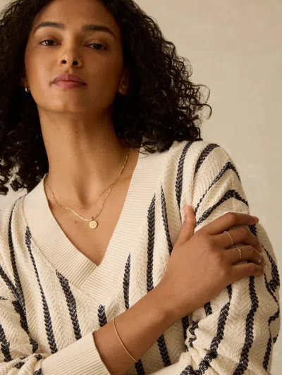 Faherty Dockside V-neck Sweatshirt