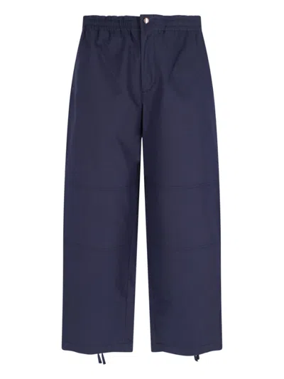 Moncler Genius Moncler X Gilga Farm Designed By Donald Glover Cotton Blend Trousers In Blue