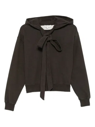 Jw Anderson Cotton Jersey Hoodie In Brown