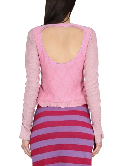 Cormio Cardigan With Ruffled Sleeve