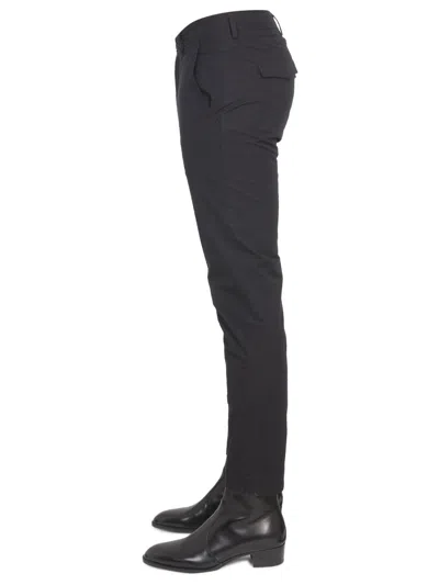 Department Five Pants With Logo Patch In Blue