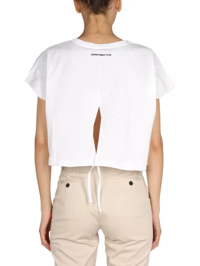 Department Five Yumana Open-back T-shirt In White