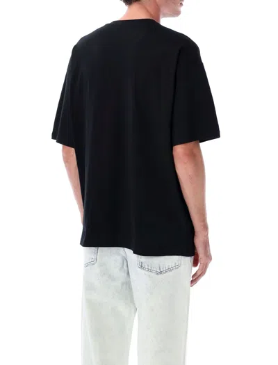Diesel Crew Neck Graphic Print Short Sleeves T-shirt In Black