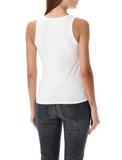 Diesel 't-lins' White Top With Oval D Logo On The Front In White