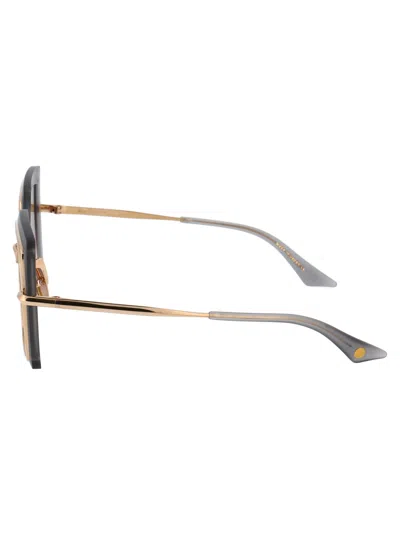 Dita Eyewear Satin Crystal Grey - White Gold - Milky Gold Flash Acetate Sunglasses In Neutral