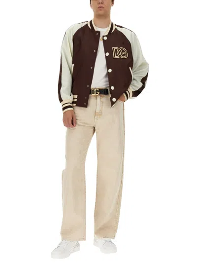 Dolce & Gabbana Bee And Crown Embroidered Tshirt
