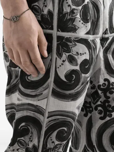 Dolce & Gabbana Dg Logo Bracelet In Gray