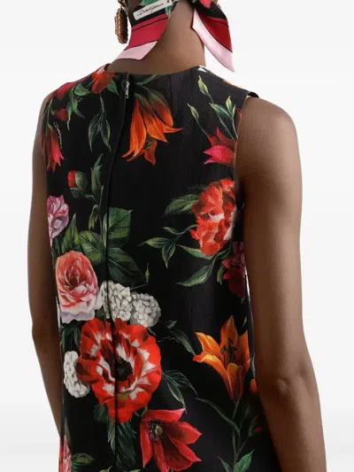 Dolce & Gabbana Floral-print Mini Dress Clothing