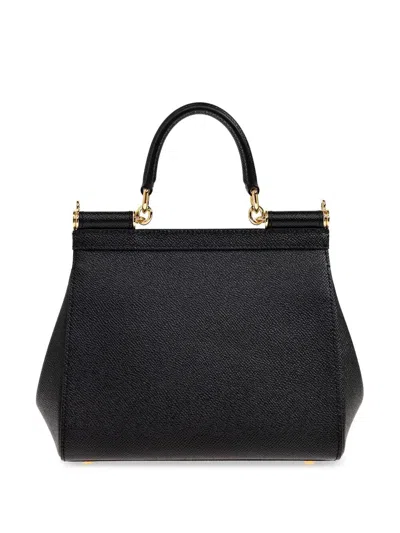 Dolce & Gabbana Sicily Medium Handbag In Black