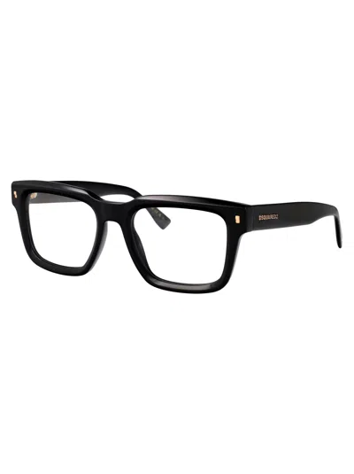 Dsquared2 Icon Square-frame Glasses In Black