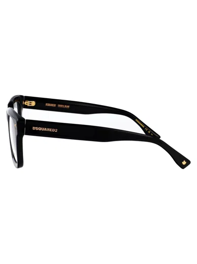 Dsquared2 Icon Square-frame Glasses In Black