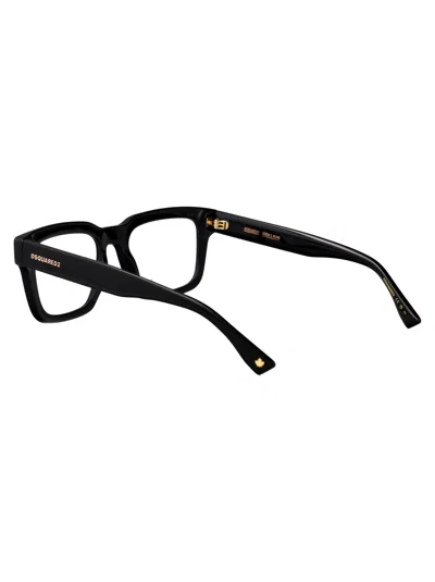 Dsquared2 Icon Square-frame Glasses In Black