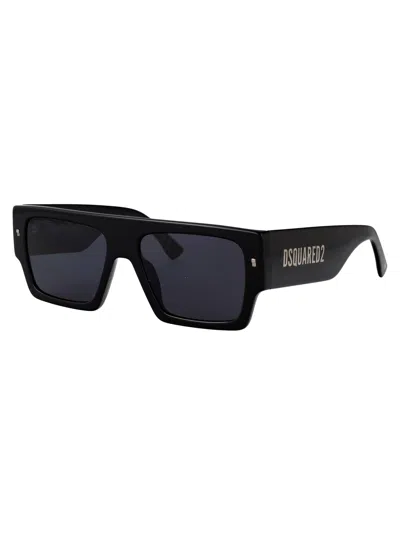 Dsquared2 Black Acetate Sunglasses In Black