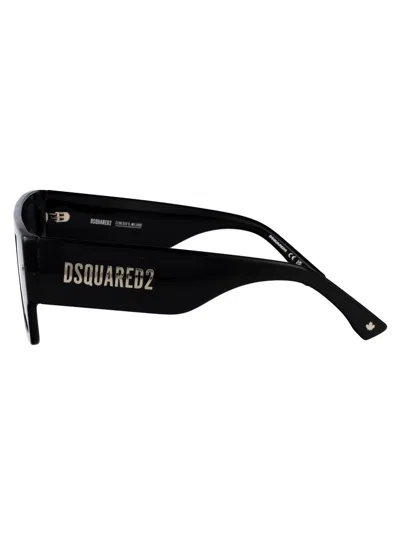 Dsquared2 Black Acetate Sunglasses In Black