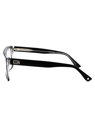 Dsquared2 Icon Rectangle-frame Glasses In Black