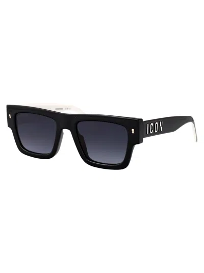 Dsquared2 Black Injectate Sunglasses In Black