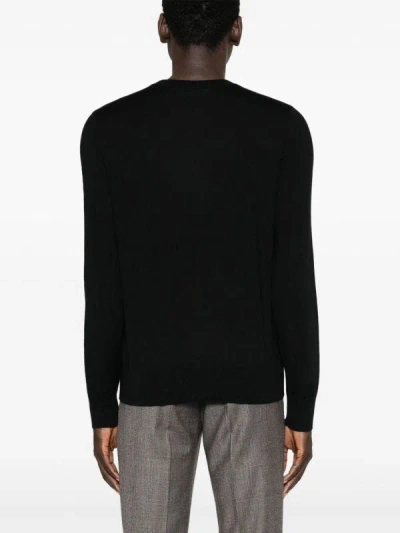 Dsquared2 Lightweight Blue Knit Sweatshirt With Crew Neckline And Logo Detail
