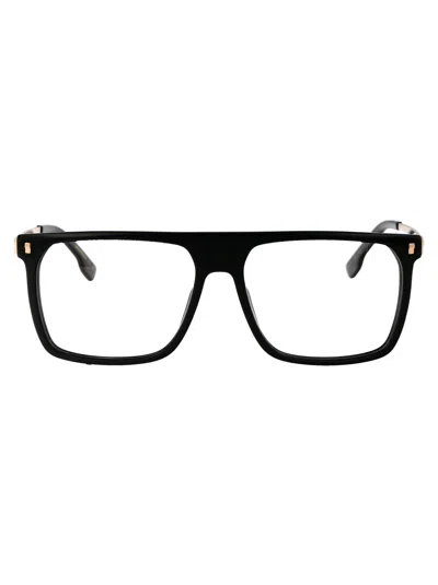 Dsquared2 Icon Rectangle-frame Glasses In Black