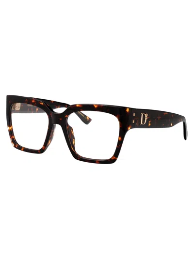 Dsquared2 Tortoiseshell Square-frame Glasses