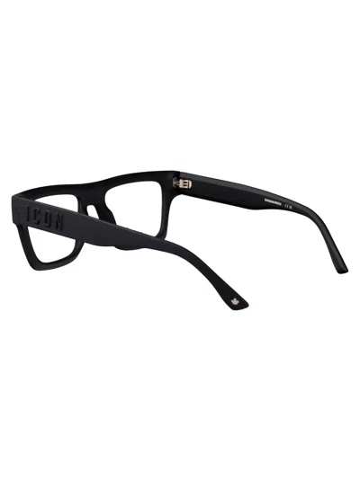 Dsquared2 Matte Black Injectate Glasses In Black