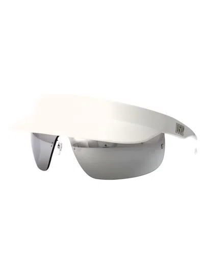 Dsquared2 White Injectate Sunglasses In Gray