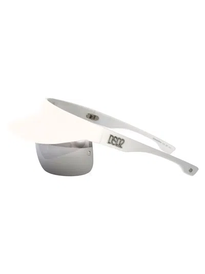Dsquared2 White Injectate Sunglasses In Gray