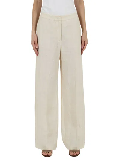 Eleventy Soft Sand High-waisted Trousers In Neutral