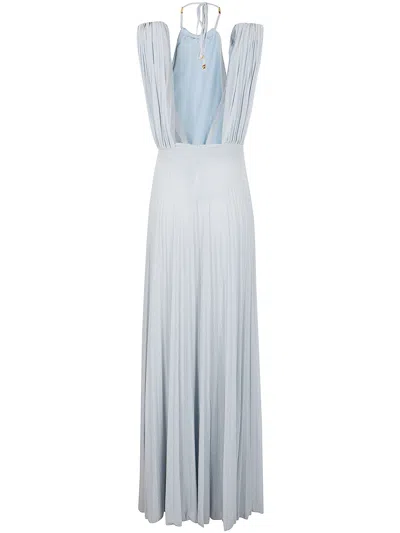 Elisabetta Franchi Knee Length Sleeveless Dress With Belted Waist