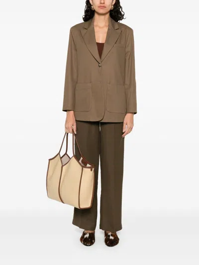 Emporio Armani Cotton Caban Coat In Multi