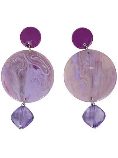 Emporio Armani Earrings In Purple