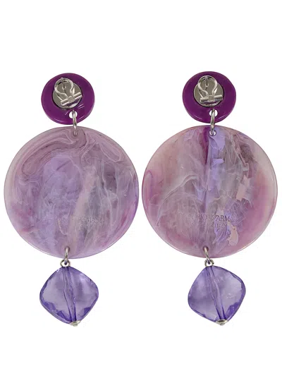 Emporio Armani Earrings In Purple