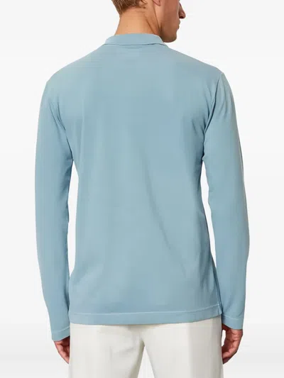 Marc O'polo Long-sleeve Polo Shirt In Blue