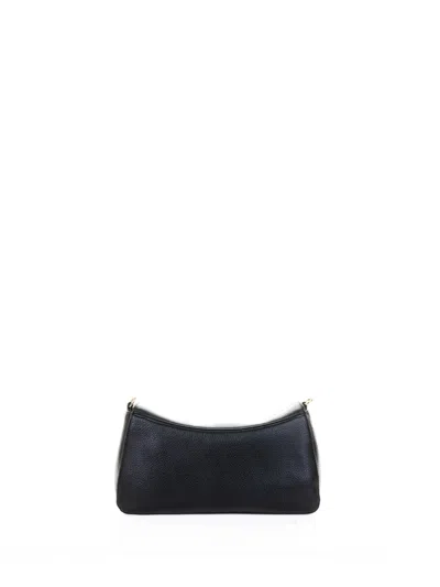 Ermanno Scervino Black Leather Hobo Shoulder Bag
