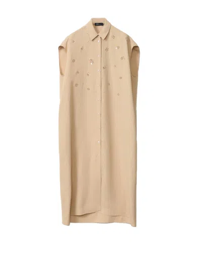 Fabiana Filippi Sequin-embellished Midi Dress In Neutral
