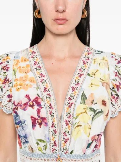 Farm Rio White Cotton Clothing Shirts In Multi