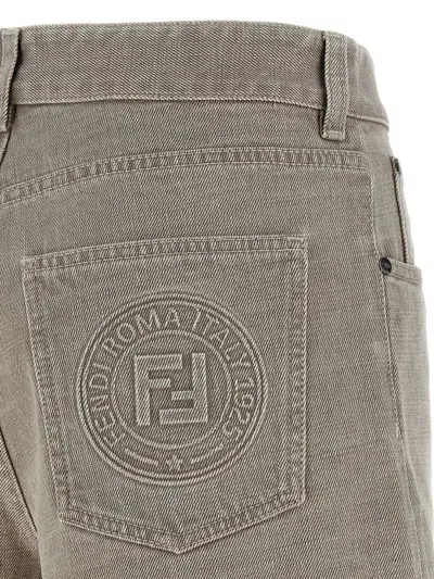 Fendi Grey Denim Shorts