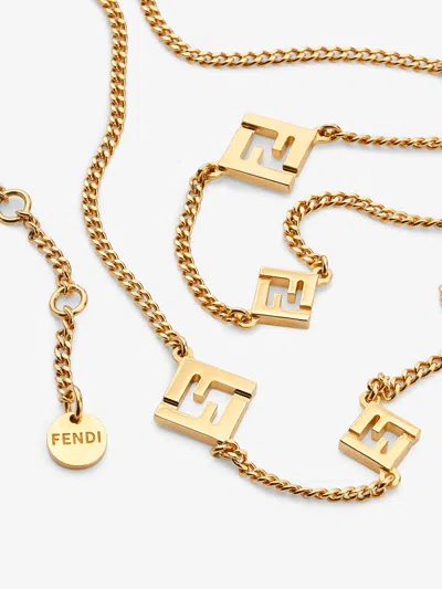 Fendi Forever  Necklace In Gold
