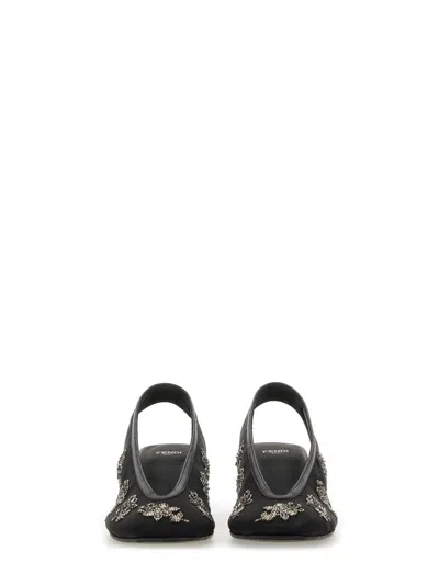 Fendi Slingback With Embroidery