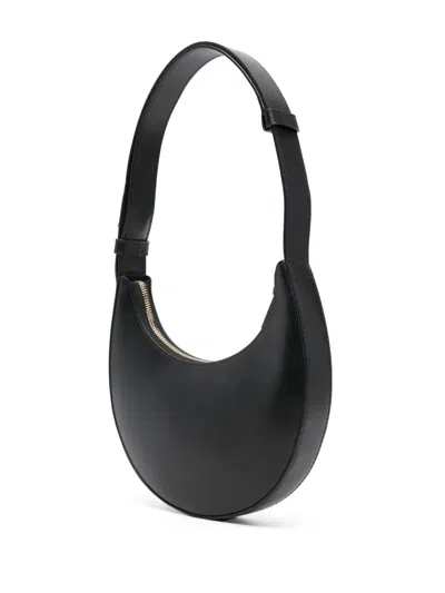Furla Curved Silhouette Mini Shoulder Bag In Black
