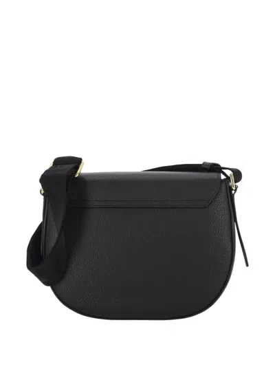 Furla Shoulder Bags With Adjustable Strap And Gold-tone Hardware In Black