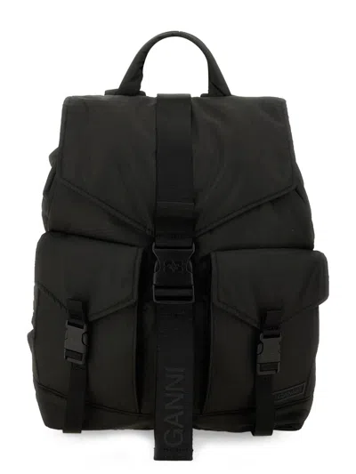 Ganni Backpack With Logo