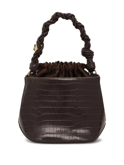 Ganni Women's Bou Bucket Bag In Brown