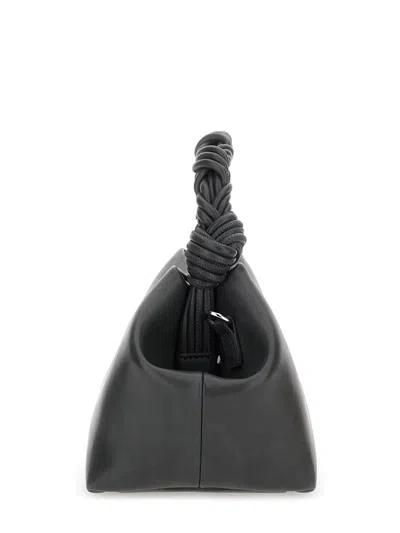 Ganni 'bou' Grey Handbag With Adjustable And Removable Shoulder Strap