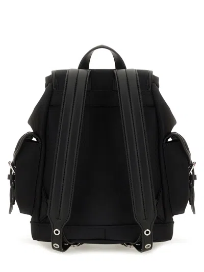 Ganni Magnetic Pockets Flap Backpack Handle