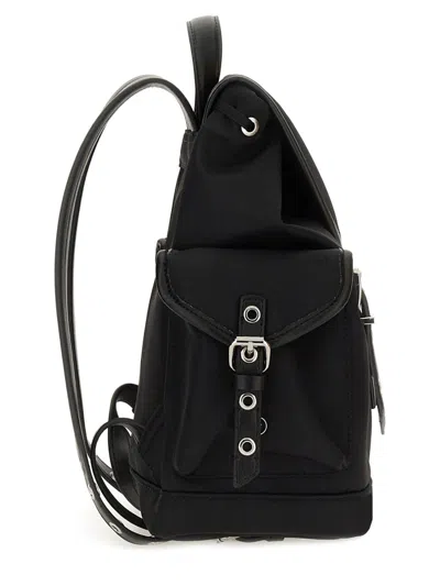 Ganni Magnetic Pockets Flap Backpack Handle